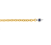 Bracciale Dédié in Titanio Zaffiro sintetico BRD2607 ZB;003;BI
